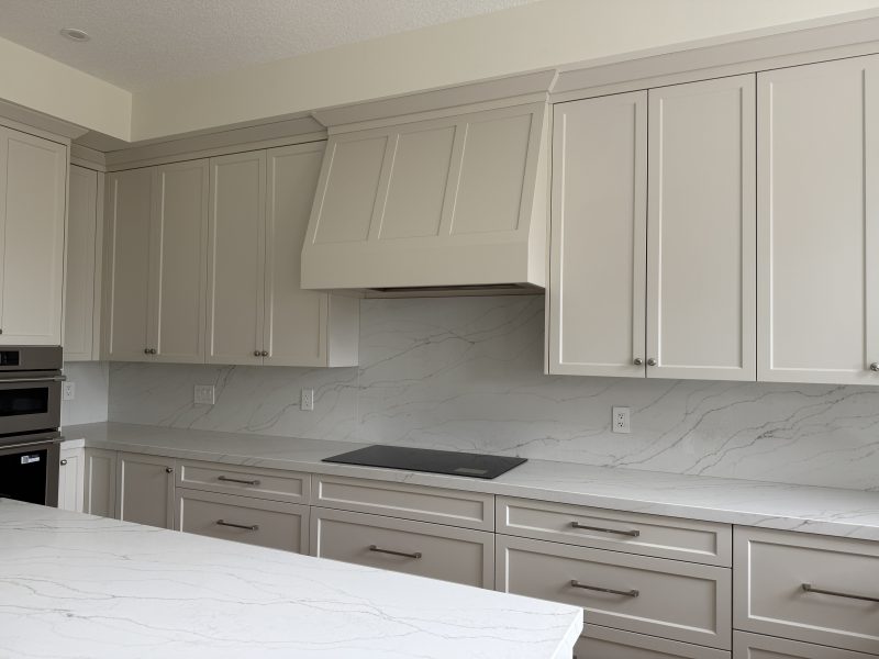 Custom kitchen cabinets in a new Sherwood Park home